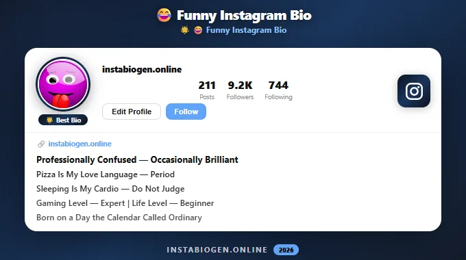 Funny Best Instagram Bios